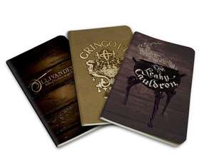 Agende Harry Potter Diagon Alley Pocket Notebook Collection (Set of 3) de Insight Editions