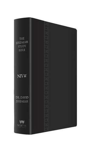 The Jeremiah Study Bible, NIV (Large Print, Black W/ Burnished Edges) Leatherluxe W/Thumb Index de David Jeremiah