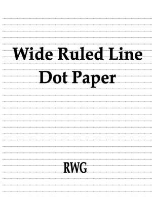 Wide Ruled Line Dot Paper de Rwg