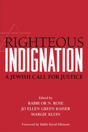 Righteous Indignation de Rabbi Or N. Rose