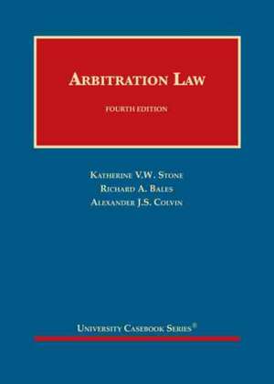 Arbitration Law de Alexander J.S. Colvin