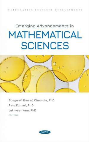 Emerging Advancements in Mathematical Sciences de Bhagwati Prasad Chamola