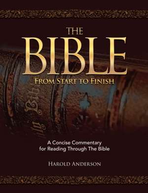 The Bible from Start to Finish de Harold Anderson