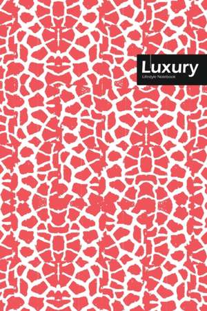 Luxury Lifestyle, Animal Print, Write-in Notebook, Dotted Lines, Wide Ruled, Medium Size 6 x 9 Inch, 288 Pages (Pink) de Design