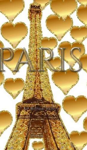 Paris gold glitter Hearts eiffel Tower creative blank journal de Michael Huhn