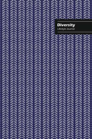 Diversity Lifestyle Journal, Creative Write-in Notebook, Dotted Lines, Wide Ruled, Medium Size (A5), 6 x 9 Inch (Blue) de Design