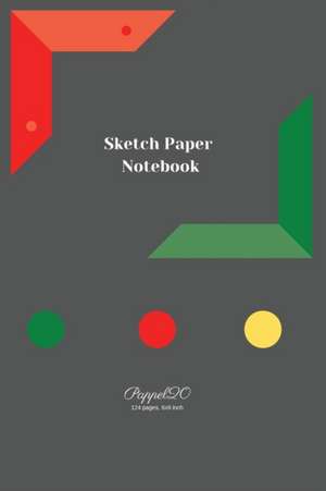 Sketch Paper Notebook | Grey Cover |6x9 de Pappel20