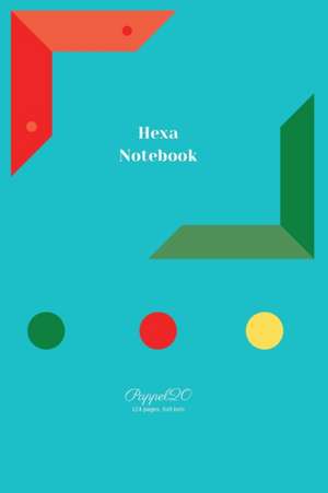 Hexa Notebook | Light Blue Cover |124 pages|6x9 de Pappel20