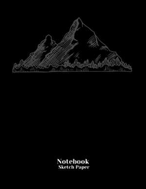 Notebook Sketch Paper|124 pages| Black Cover de Pappel20