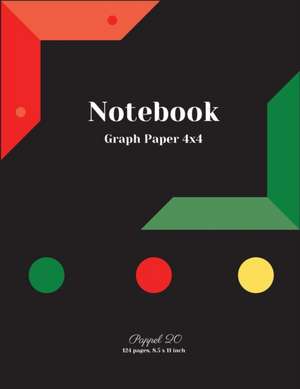 Composition Notebook Graph Paper 4x4 |Quad Paper|124 pages| 8.5x11-Inches de Pappel20