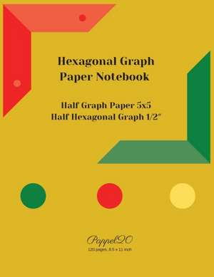 Hexagonal Graph Paper Notebook de Pappel