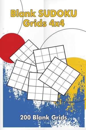 Blank Sudoku Grids 4x4, 200 Blank Grids de FreshNiss