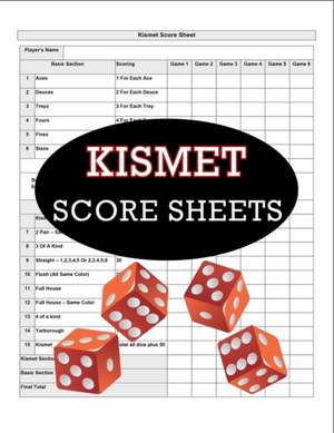 Kismet Score Sheets de FreshNiss