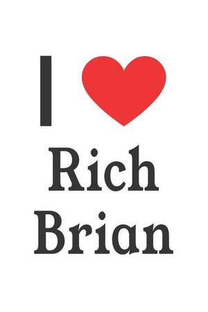 I Love Rich Brian: Rich Brian Designer Notebook de Perfect Papers