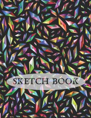 Sketchbook: Artist Sketch Book for Sketching, Drawing, Writing or Doodling - Crystal Design de Blazing Fields Press