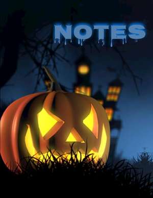 Notes: Jack O'Lantern Haunted House Spooky Halloween Notebook de Blanketyblank Journals