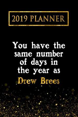 2019 Planner: You Have the Same Number of Days in the Year as Drew Brees: Drew Brees 2019 Planner de Daring Diaries