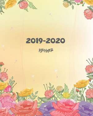 2019-2020 Planner: Calendar Monthly Schedule Organizer Monthly and Weekly Calendar with Lovely Floral Cover (2 Year Daily Planner) de Joni Stallworth