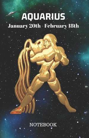 Aquarius January 20th to February 18th Notebook: Aquarius Notebook Composition Journal Book de Metta Art