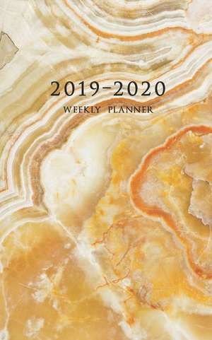 2019-2020 Weekly Planner: Small Two Year Planner 5 X 8 with Marble Cover (Volume 3) de Edward Planners