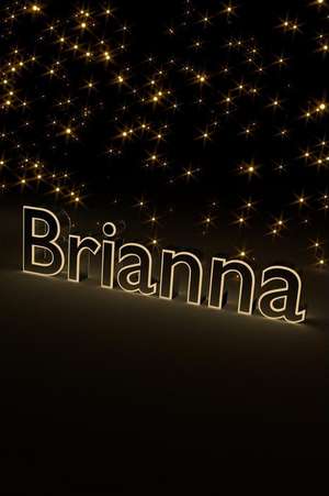 Brianna: Blank Notebook with Dot Grid Border & Cream Paper de Custom Book Creations