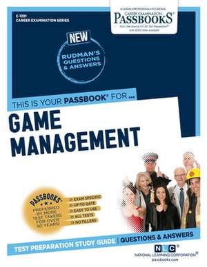 Game Management (C-1291) de National Learning Corporation