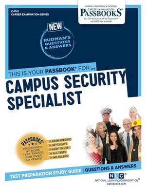 Campus Security Specialist (C-1701) de National Learning Corporation