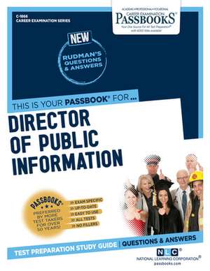 Director of Public Information (C-1866) de National Learning Corporation