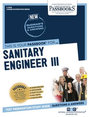 Sanitary Engineer III (C-2946): Passbooks Study Guide Volume 2946 de National Learning Corporation