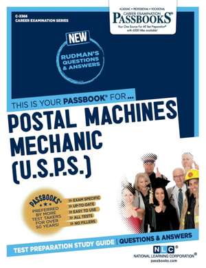 Postal Machines Mechanic (U.S.P.S.) (C-3366) de National Learning Corporation