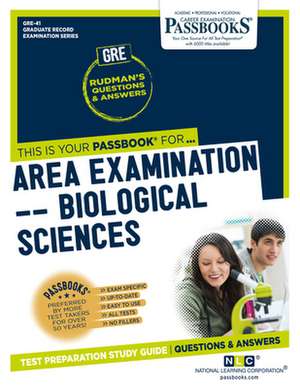 Area Examination - Biological Sciences de National Learning Corporation