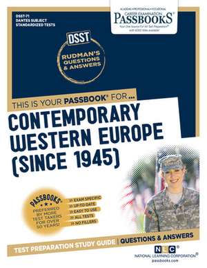 Contemporary Western Europe (Dan-71): Passbooks Study Guide Volume 71 de National Learning Corporation