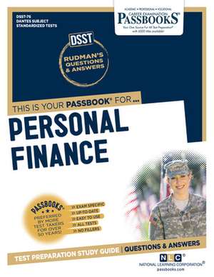 Personal Finance (Dan-76): Passbooks Study Guide Volume 76 de National Learning Corporation