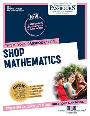 Shop Mathematics (Cs-36): Passbooks Study Guide Volume 36 de National Learning Corporation