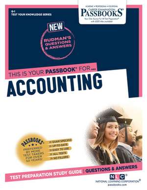 Accounting (Q-1): Passbooks Study Guide Volume 1 de National Learning Corporation