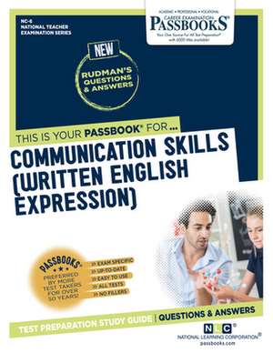 Communication Skills (Written English Expression) (Nc-6) de National Learning Corporation