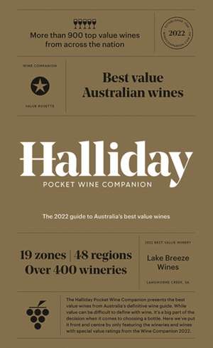 Halliday Pocket Wine Companion 2022 de James Halliday