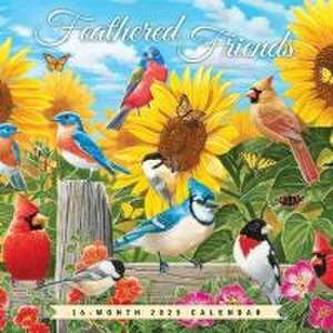 Feathered Friends 2025 12 X 24 Inch Monthly Square Wall Calendar Featuring the Artwork of William Vanderdasson Plastic-Free de Hopper Studios