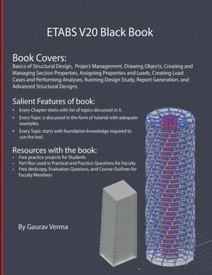 ETABS V20 Black Book de Gaurav Verma