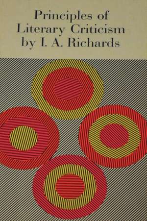 Principles of Literary Criticism de I A Richards