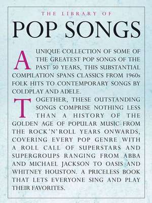 The Library of Pop Songs de Hal Leonard Corp