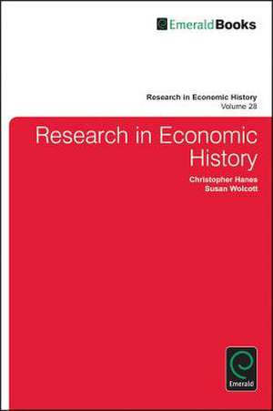 Research in Economic History de Christopher Hanes