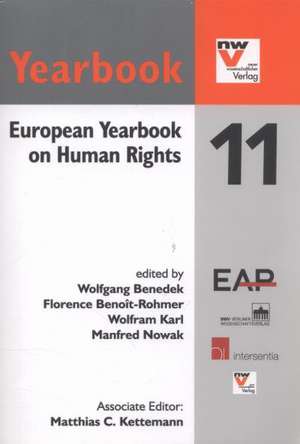 European Yearbook on Human Rights 11 de Wolfgang Benedek