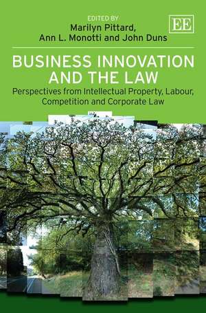 Business Innovation and the Law – Perspectives from Intellectual Property, Labour, Competition and Corporate Law de Marilyn Pittard