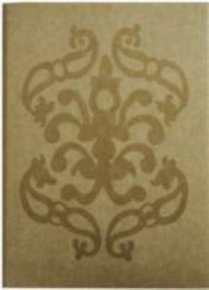 GREY BIG FABRIC SOFT NOTEBOOK DAMASK A5