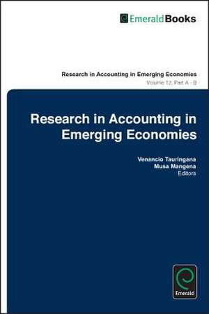 Research in Accounting in Emerging Economies de Venancio Tauringana