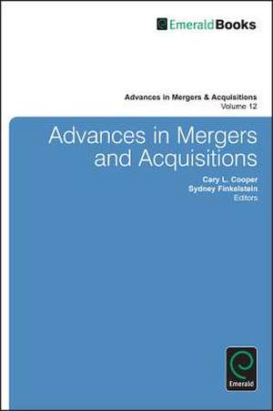 Advances in Mergers and Acquisitions de Sydney Finkelstein