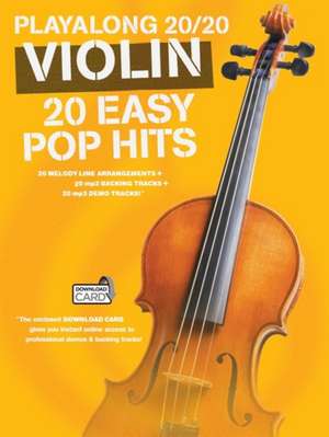 Playalong 20/20 Violin de Hal Leonard Publishing Corporation