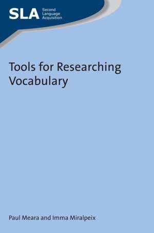 Tools for Researching Vocabulary de Imma Miralpeix