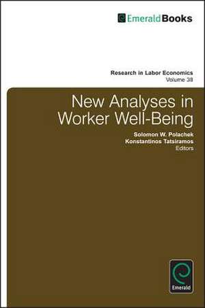 New Analyses in Worker Well–Being de Konstantinos Tatsiramos